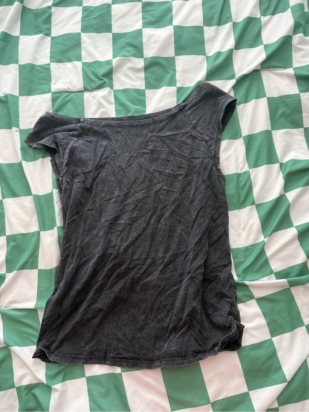 SHEIN Black Off-Shoulder Tank Top